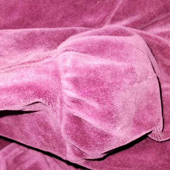 Vtg Juicy Couture USA Velour Jacket Zip L 2010 Burgundy NWT - Picture 11 of 12